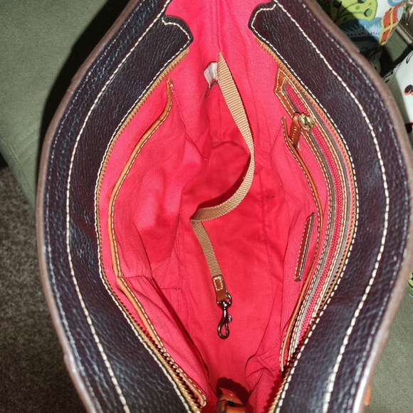 Dooney & Bourke Black Leather Tote Bag - Picture 7 of 8